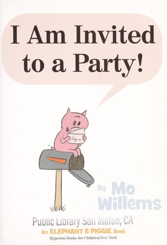 Cover of I Am Invited to a Party!