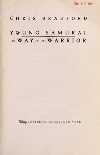 Cover of The Young Samurai: Way of the Warrior