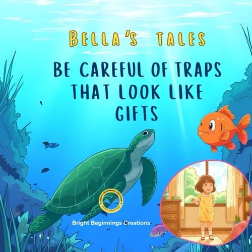 Cover of Be Careful of Traps that Look Like Gifts Bella's Tales: A Kids Ocean Adventure Picture Book with Moral Lessons for Children Ages 3-8