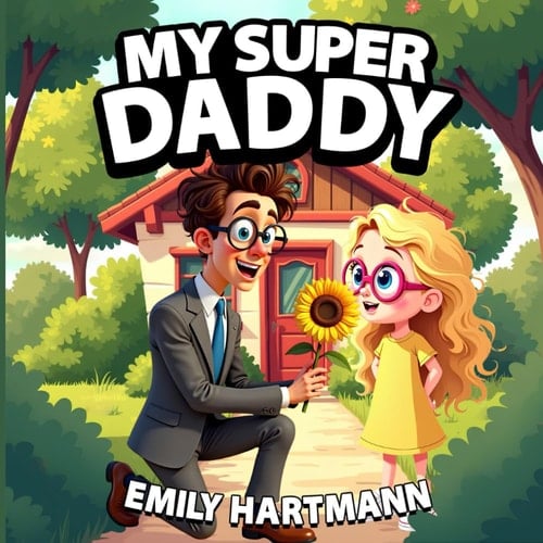 Cover of My Super Daddy Father's Day Book for Children, Picture Book for Kids Ages 2-6