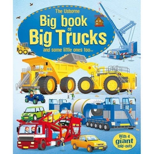 Cover of The Usborne Big Book of Big Trucks and Some Little Ones Too...
