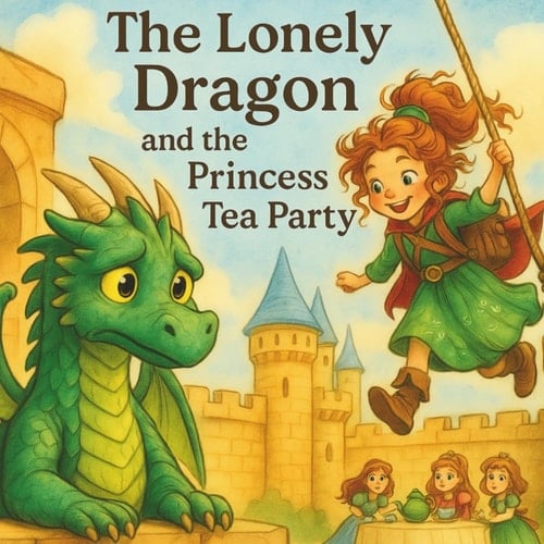 Cover of The Lonely Dragon and the Princess Tea Party