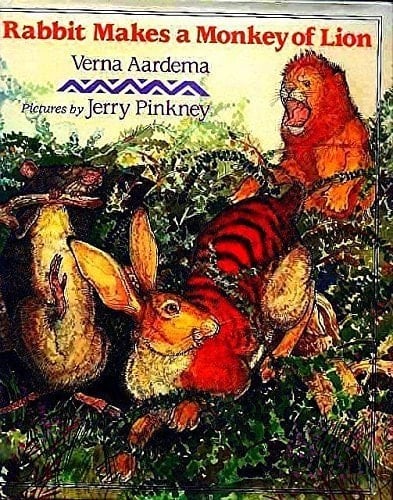 Cover of Rabbit Makes a Monkey of Lion: A Swahili Tale