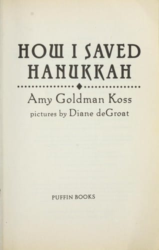 Cover of How I Saved Hanukkah