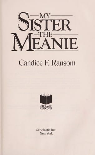 Cover of My Sister the Meanie