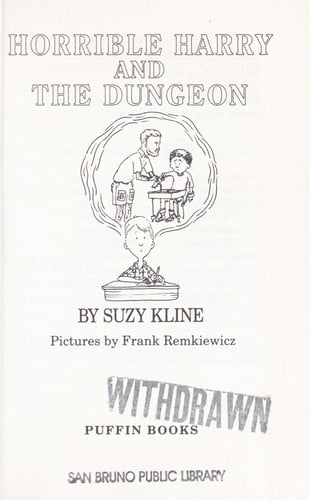Cover of Horrible Harry and the Dungeon