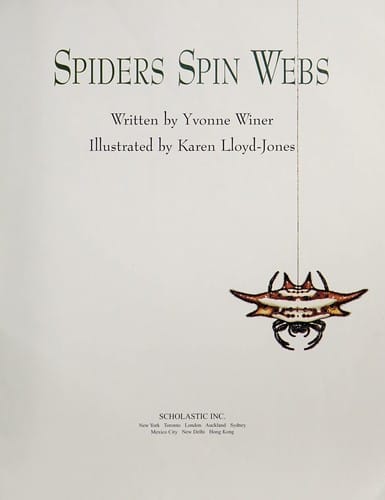 Cover of Spiders Spin Webs