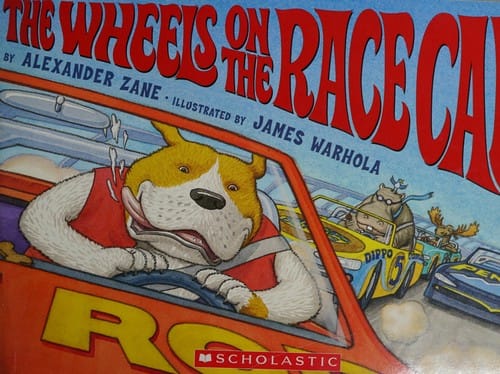 Cover of The Wheels on the Race Car