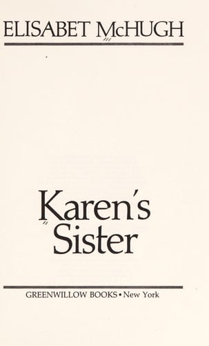 Cover of Karen's Sister