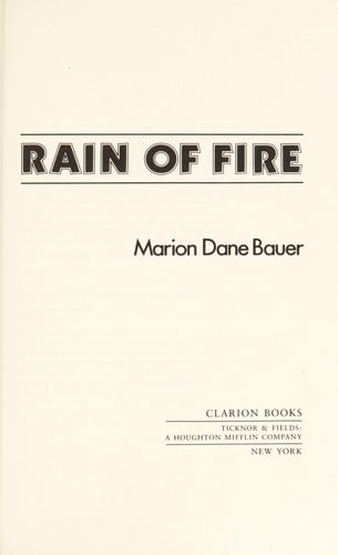Cover of Rain of Fire