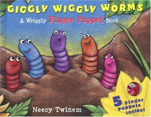 Cover of Giggly Wiggly Worms: A Wriggly Finger Puppet Book